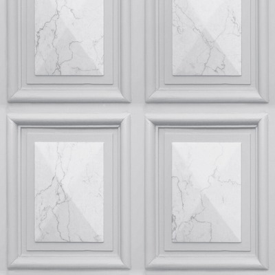 Marble Wood Panel Effect Wallpaper Light Grey World of Wallpaper AG500-03