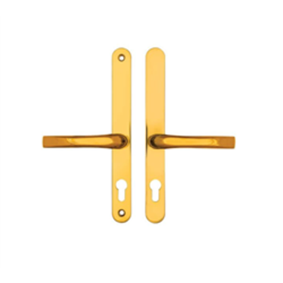 Easyfit Lever Lever   Centres/PZ: 68mm Backplate: 270.5mmScrew Centres: 240mm  - Gold