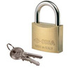 Image of CISA 22010 KA Open Shackle Brass Padlock - L27393