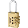 Image of ABUS 165 Series Brass Combination Open Shackle Padlock - L19285