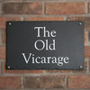 Image of Rustic Slate House Sign - 40.5 x 25.5cm