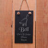 Image of Slate hanging door sign "Bell out of order please knock" a great gift