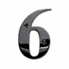 Image of 10cm Black Aluminium House Numbers - 6