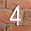 Image of 10cm Contemporary Chrome House Numbers - 4