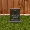 Image of Headstone on plinth - small with motif