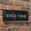 Image of Premium Smooth Slate House Sign - 46 x 15cm