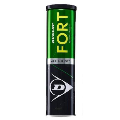 Dunlop Fort All Court Tournament Select Tennis Balls - Tube of 4