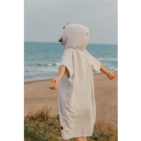 Image of Shoresyde Kids Organic Cotton Poncho 10-14 years &#8211; Glacier Grey