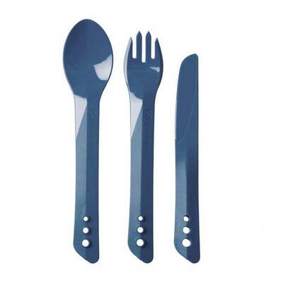 Lifeventure Ellipse Camping Cutlery Set - Navy Blue
