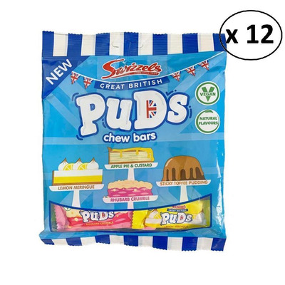 Swizzels - Great British Puds Chew Bar Bag (150g) (Pack of 12)