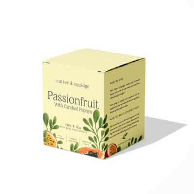 Passionfruit With Candied Papaya Premium Tea - One Box Of Twelve Sachets