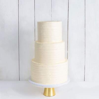 Three Tier Ruffle Wedding Cake - Three Tier (10", 8", 6")