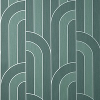 Image of Cascade Arch Wallpaper Emerald / Silver Fine Decor FD42842