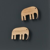 Image of Naga Elephant Wood Magnets