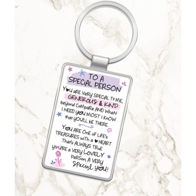 To A Special Person - Metal Keyring