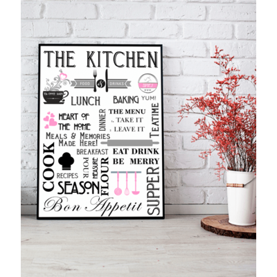 Stylish Kitchen - Diner Wall Art Print