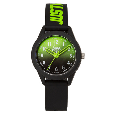 Hype Kids Black/Lime Graduated Dial Watch
