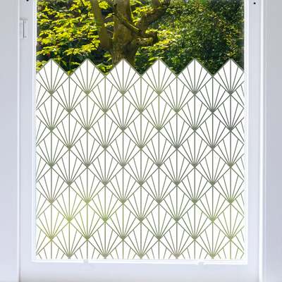 Horus Frosted Window Privacy Border - 1200(w) x 380(h) mm / White