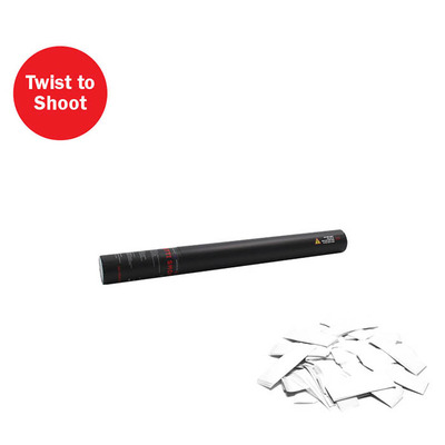 Handheld Confetti Cannon 50cm - White