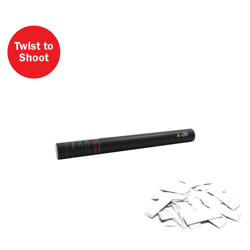 Handheld Confetti Cannon 50cm - White
