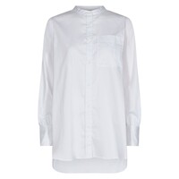 Image of Isla Solid 23 Cotton Shirt - White
