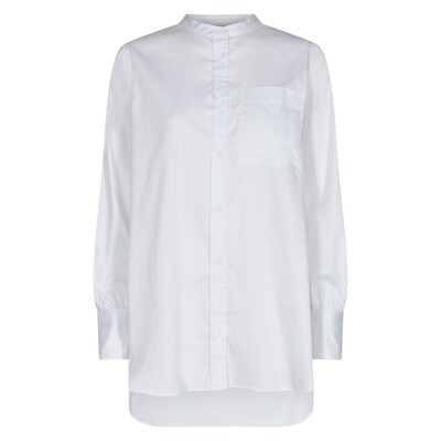 LEVETE ROOM Isla Solid 23 Cotton Shirt White
