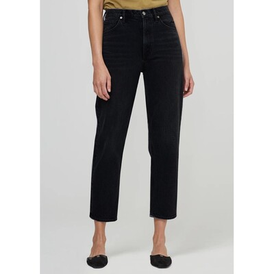 Marlee High Rise Relaxed Taper Jeans - The Cliffs