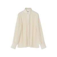 Image of Clarissa Pleated Blouse - Papyrus