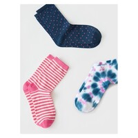 Image of Biodegradable 3 Pack Sock - Pink Punch
