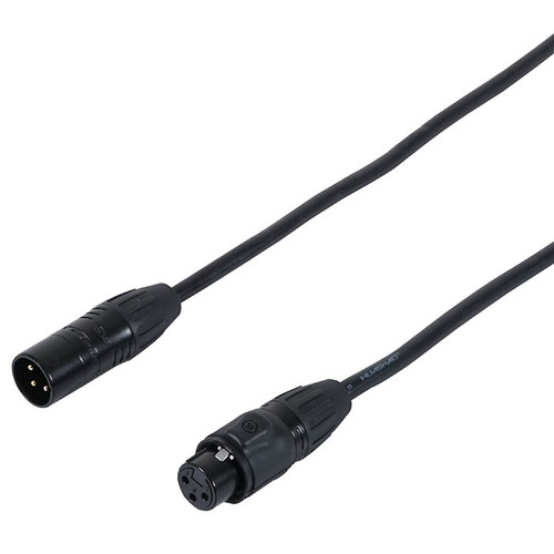 3 Pin XLR to XLR IP Rated DMX Lead 1.5m