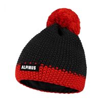 Image of Alpinus Mens Mutenia Hat - Black/Red