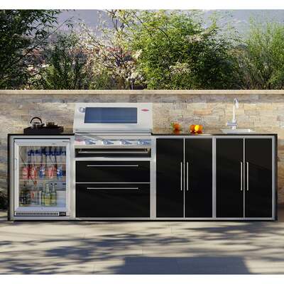 Profresco Signature S3000s 4 Burner Barbecue Quatro Outdoor Kitchen -Black