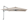 Kettler 2.5m Square Stone Wall Mounted Free Arm Parasol