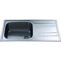 Image of CDA KA71SS Inset large single bowl sink Stainless Steel