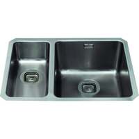 Image of CDA KVC35LSS 1.5 bowl stainless steel undermount - small bowl on left Stainless Steel