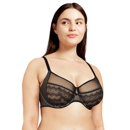 Chantelle R&#169;v&#168;le Moi 4 Part Cup Bra - Black