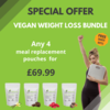 Vegan Supplement Store Vegan Weight Loss Bundle | 4 Meal Replacement Pouches - Save over £30