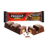 Image of Prodigy Low Sugar Vegan Chocolate Bars, Roasted Hazelnut Chocolate