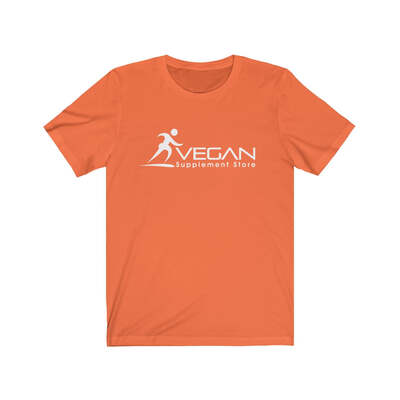 Vegan Supplement Store Unisex Jersey Short Sleeve Tee, Orange / S
