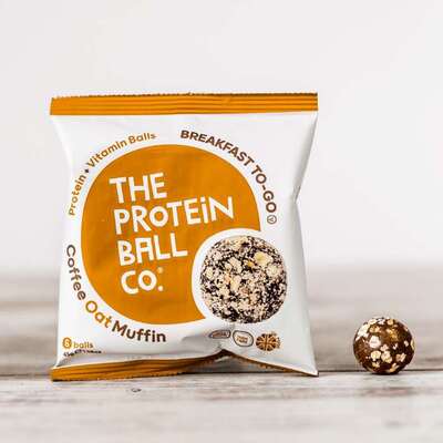 Vegan Supplement Store Vegan Protein Balls - A Delicious, Healthy Treat, Coffee Oat Muffin - Breakfast-To-Go / Single (45g)