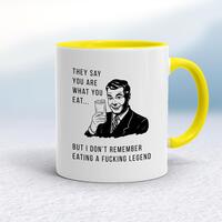 They Say You Are What You Eat Mug – White/Yellow, 10oz