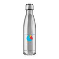 The Customer is Always Water Bottle – Silver, One