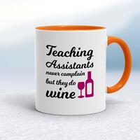 Teaching Assistants Mug – White/Orange, 10oz