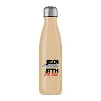 Jedi On the Streets Water Bottle – Gold Glitter, One