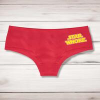 Star Whore Ladies Shortie – Red, Medium