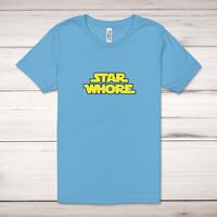 Star Whore Adult T-Shirt – Ocean Blue, Small