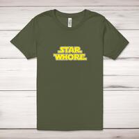 Star Whore Adult T-Shirt – Military Green, 4XL