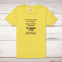 Take The Iron Throne Adult T-Shirt – Yellow, Large