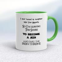 Take The Iron Throne Mug – White/Green, 10oz