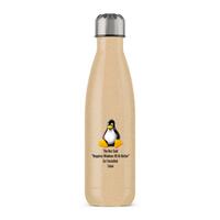 The Box Said Requires Windows 95 So I Installed Linux Water Bottle – Gold Glitter, One